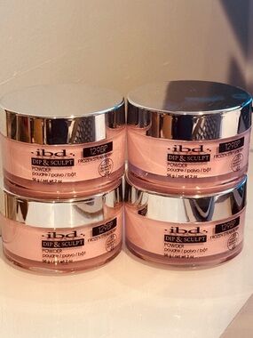 Bundle of 4 IBD Dip & Sculpt Powder — Frozen Strawberry Pink